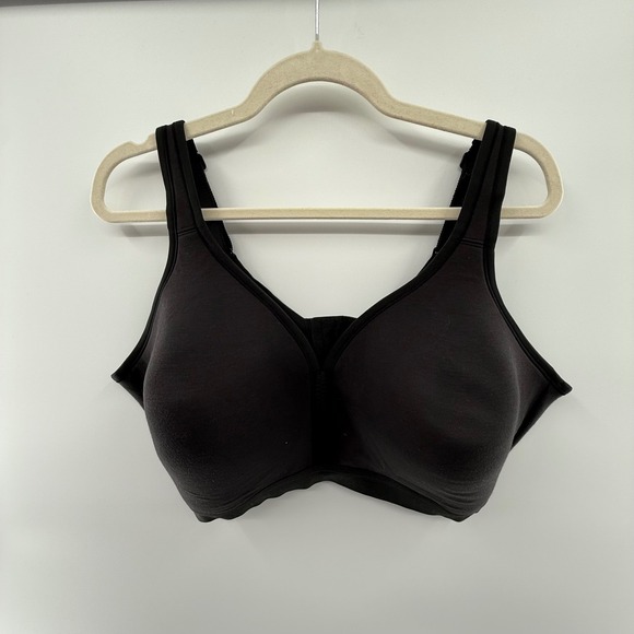 Cacique Other - Cacique Lightly Lined Full Coverage Bra 44DD Black Comfort Stretch Support